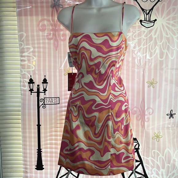 Sunday Best Dresses & Skirts - Aritzia color vanilla/ygrt Shimmer Dress Satin mini dress